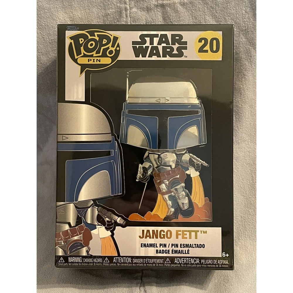 NEW Pop! Star Wars Character Enamel Removable Stand Pin Badge #20 Jango Fett‎